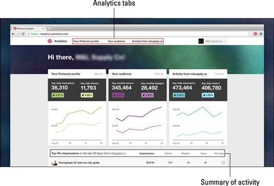 Pinterest's analytics provide valuable information about users and how they interact with you