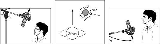 Usted puede colocar el micrófono en diferentes ángulos para controlar la sibilancia y oclusivas.