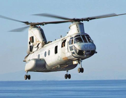 CH-46 Sea Knight (Marina de EE.UU.). [Crédito: Cortesía de la fotografía navy.mil]