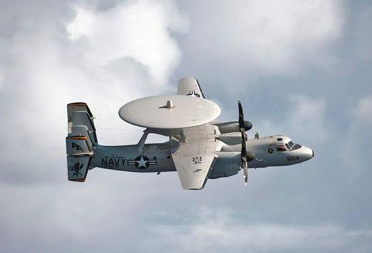 E-2 Hawkeye (Marina de EE.UU.). [Crédito: Fotografía cortesía de & lt; a href =