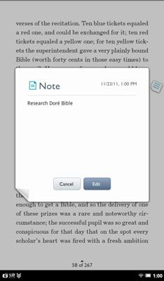 ���� - Nook tableta barra de herramientas de selección de texto