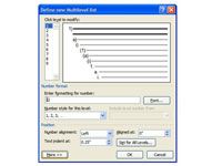 Numeración de títulos en Word 2007 listas multinivel