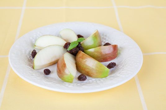 Paleo-friendly merienda: fruta nuez stacker receta