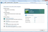 Los controles parentales de Windows Defender para Windows Vista