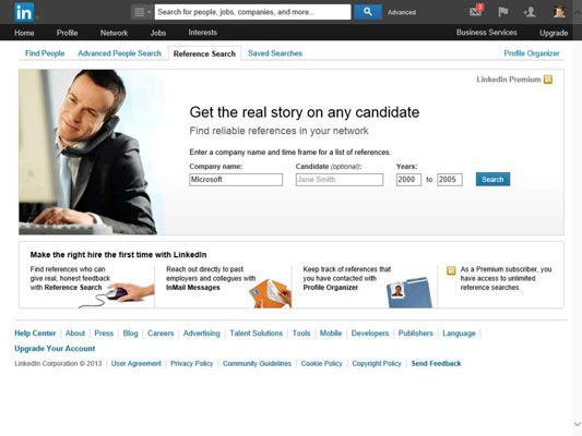 ���� - Realización de controles de referencia y cribado los solicitantes de empleo con linkedin