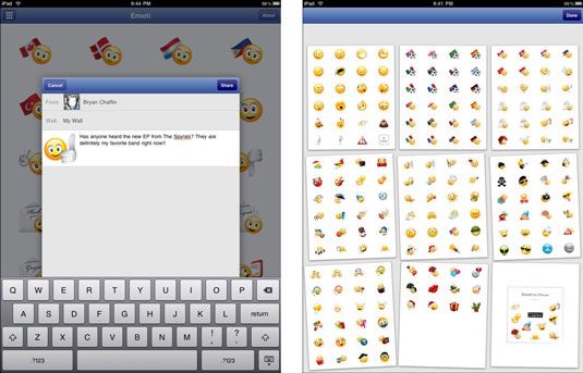 ���� - Compartir en Facebook Nuestro uso de emoticonos con la aplicación hd emoti para ipad