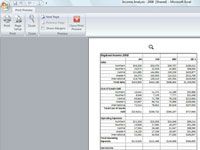 Vista previa de páginas en excel 2007 con vista previa de impresión