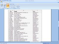 Las líneas de división de impresión y de fila y columna partidas en Excel 2007