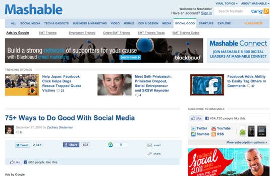 Siga Mashable en la web ymashable en Twitter.