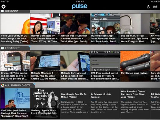 ���� - Leer rss feeds con la noticia de aplicación de lector de impulsos para el ipad