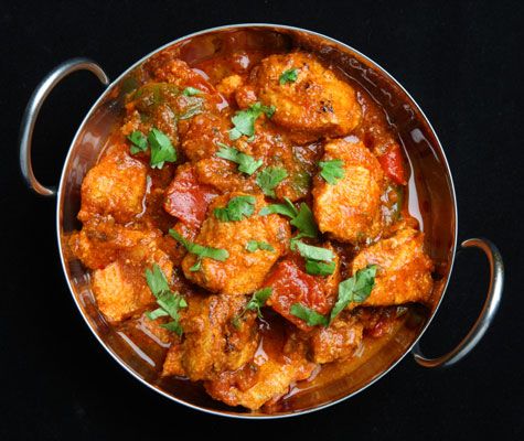 Receta de pollo al curry indio