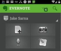 ���� - Grabar una nota de voz en Evernote para dispositivos Android