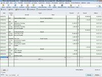 Transacciones de registro récord en QuickBooks 2012