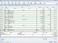 Transacciones de registro récord en QuickBooks 2012