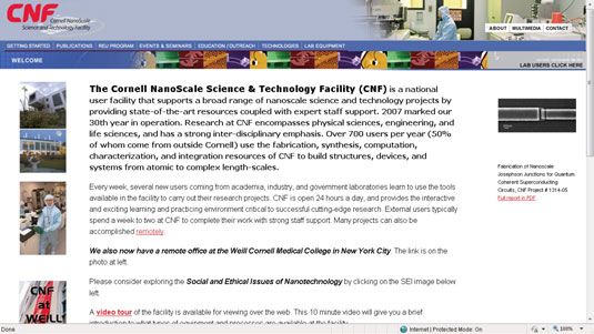 ���� - Investigación en las instalaciones de la ciencia y la tecnología a nanoescala cornell