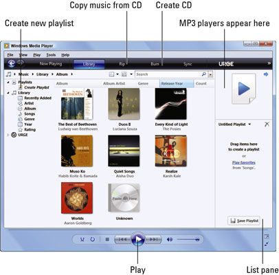 ���� - Ejecutar de Windows Media Player