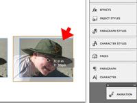 Seleccionar y editar imágenes InDesign Creative Suite 5 documentos