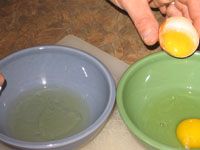 La separación de un huevo