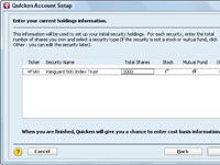 Configurar una cuenta de inversión con impuestos diferidos en Quicken 2013