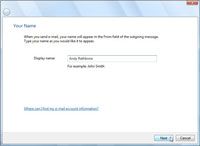 ���� - Configurar una cuenta de correo electrónico en Windows Vista