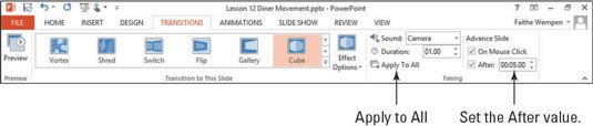 ���� - Ajuste de diapositivas para avanzar en powerpoint 2013