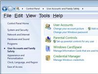 Configuración de cuentas de usuario y contraseñas en una red principal de Windows 7