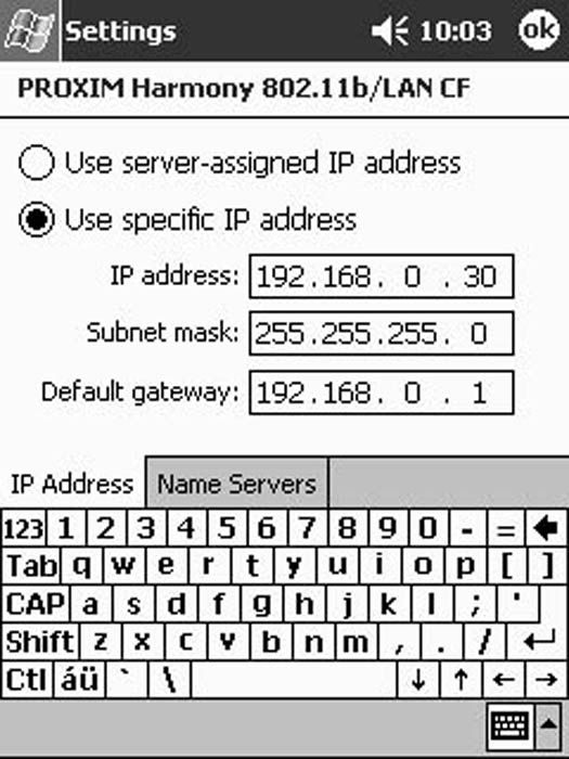 Configuración de la conexión de red inalámbrica pocket pc