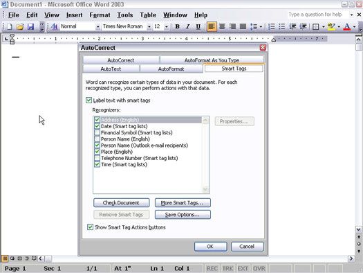 ���� - Compartir datos dentro de la oficina 2003 con etiquetas inteligentes