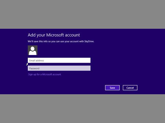 ���� - Regístrese para obtener una cuenta de Microsoft para Windows 8