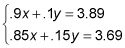 ���� - Resolver dos ecuaciones lineales de una sola vez en matemáticas núcleo común