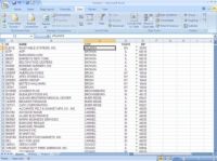 Clasificación de datos de Excel 2007 en una sola columna