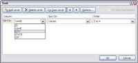 Clasificación excel datos de 2007 sobre varias columnas