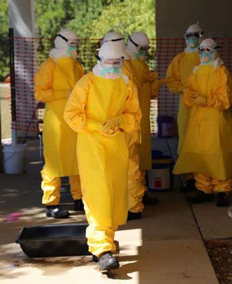 ���� - Las medidas especiales de prevención ebola para trabajadores de la salud