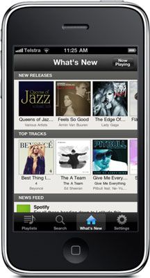Spotify en el iPhone.