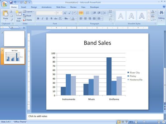 ���� - Cambiar filas y columnas en un gráfico powerpoint 2007