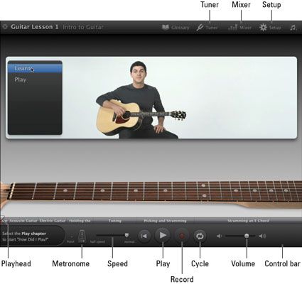 ���� - Tome clases de guitarra o piano en GarageBand en iLife '11