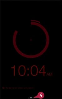 La aplicación de reloj's stopwatch and nightstand mode on your fire tablet