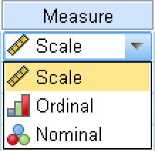 El tipo de medición se realizará por los valores de esta variable.
