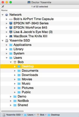 ���� - La carpeta del ordenador en OS X Yosemite