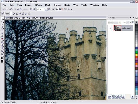 Usted puede editar sus fotos digitales en Corel Photo-Paint.