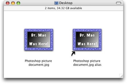 ���� - Trabajar con los alias de Mac OS X