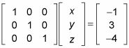 Una matriz (a) en forma escalonada reducida por filas y (b) no en forma escalonada reducida por filas.